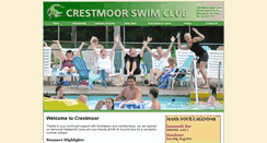 Desktop Screenshot of crestmoorswimclub.com